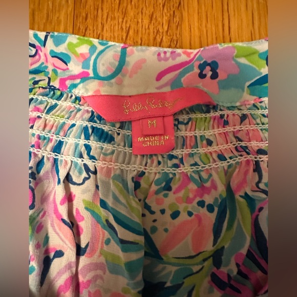 Lilly Pulitzer Elsa Silk Top Size M (c5 - Picture 8 of 12